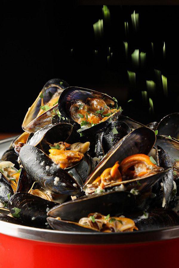 Mussels at the Bostonian Seafood & Grill at The Langham, Hong Kong